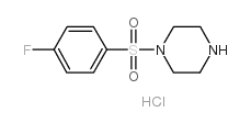 1-(4-氟苯磺酰基)-哌嗪盐酸盐结构式