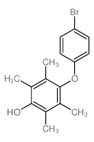 4-(4-bromophenoxy)-2,3,5,6-tetramethyl-phenol Structure