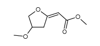 2-(E)-(Methoxycarbonylmethylidene)-4-methoxytetrahydrofuran结构式