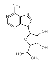 2-(6-aminopurin-9-yl)-5-(1-hydroxyethyl)oxolane-3,4-diol Structure