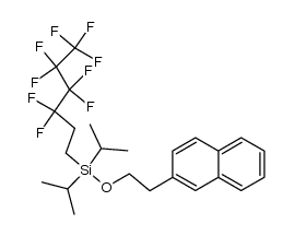 diisopropyl-1H,1H,2H,2H-perfluorohexylsilyl 2-(2-naphthyl)ethyl ether Structure