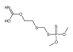 Carbamic acid 2-(dimethoxythiophosphinoylthiomethylthio)ethyl ester结构式