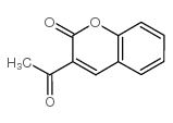 3-乙酰基香豆素结构式