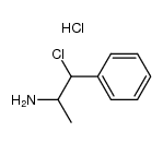 2-chloro-1-methyl-2-phenyl-ethylamine, hydrochloride Structure