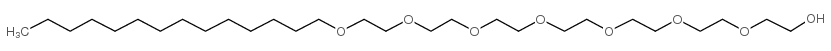 聚庚乙二醇单十四醚结构式