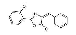 4-benzylidene-2-(2-chlorophenyl)-1,3-oxazol-5-one结构式