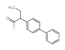 2-(4-phenylphenyl)butanoyl chloride Structure