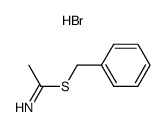 S-benzyl thioacetimidate hydrobromide Structure