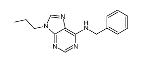 N-benzyl-9-propylpurin-6-amine结构式