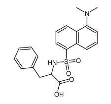 Dansyl-DL-苯丙氨酸环己基铵盐结构式