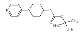 tert-butyl N-(1-pyridin-4-ylpiperidin-4-yl)carbamate结构式