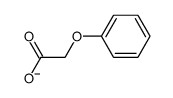 phenoxyacetic acid, deprotonated form Structure
