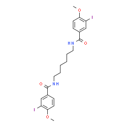 N,N'-1,6-Hexanediylbis(3-iodo-4-methoxybenzamide) Structure