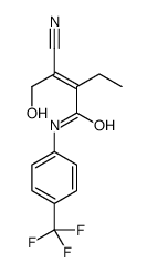 3-cyano-2-ethyl-4-hydroxy-N-[4-(trifluoromethyl)phenyl]but-2-enamide Structure