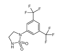 2-[3,5-bis(trifluoromethyl)phenyl]-1,2,5-thiadiazolidine 1,1-dioxide结构式