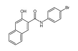 N-(4-bromophenyl)-3-hydroxynaphthalene-2-carboxamide结构式