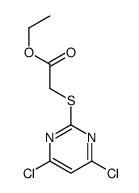 ethyl 2-(4,6-dichloropyrimidin-2-yl)sulfanylacetate Structure