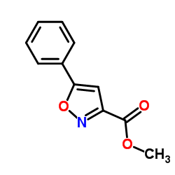 Methyl 5-phenylisoxazole-3-carboxylate Structure