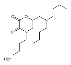 4-butyl-6-[(dibutylamino)methyl]morpholine-2,3-dione,hydrobromide Structure