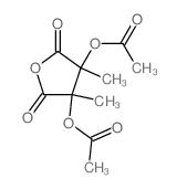 2,5-Furandione,3,4-bis(acetyloxy)dihydro-3,4-dimethyl-结构式