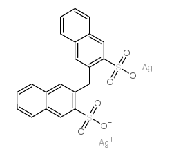 disilver(1+) 3,3'-methylenebisnaphthalene-2-sulphonate结构式