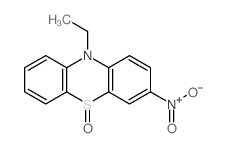 10H-Phenothiazine,10-ethyl-3-nitro-, 5-oxide Structure