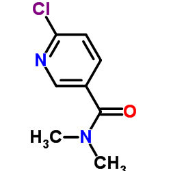 6-氯-N,N-二甲基-3-吡啶甲酰胺结构式