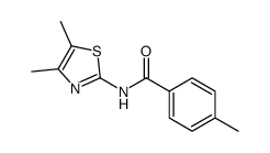 Benzamide, N-(4,5-dimethyl-2-thiazolyl)-4-methyl- (9CI) Structure