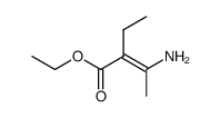 2-Butenoic acid,3-amino-2-ethyl-,ethyl ester结构式