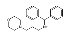 N-benzhydryl-3-morpholin-4-ylpropan-1-amine结构式