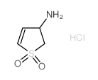 1,1-二氧化-2,3-二氢噻吩-3-胺盐酸盐结构式