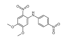 4,5-dimethoxy-2-nitro-N-(4-nitrophenyl)aniline结构式