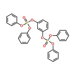 间苯二酚四苯基二磷酸酯结构式