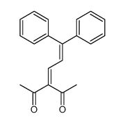 3-(3,3-diphenylprop-2-enylidene)pentane-2,4-dione结构式
