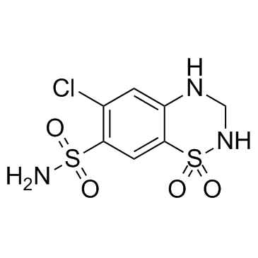 Hydrochlorothiazide structure