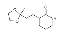 3-(2-(2-methyl-1,3-dioxolan-2-yl)ethyl)piperidin-2-one Structure