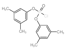 1-[chloro-(3,5-dimethylphenoxy)phosphoryl]oxy-3,5-dimethyl-benzene结构式