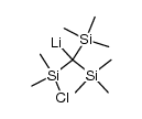((chlorodimethylsilyl)bis(trimethylsilyl)methyl)lithium Structure