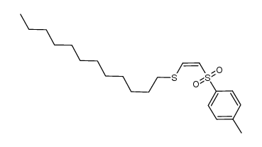 (Z)-dodecyl(2-tosylvinyl)sulfane结构式