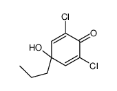2,6-dichloro-4-hydroxy-4-propylcyclohexa-2,5-dien-1-one Structure