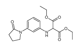 diethyl 2-[3-(2-oxopyrrolidin-1-yl)anilino]propanedioate结构式