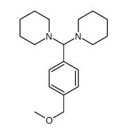 1-[[4-(methoxymethyl)phenyl]-piperidin-1-ylmethyl]piperidine Structure
