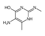 5-amino-6-methyl-2-(methylamino)-1H-pyrimidin-4-one Structure