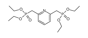 tetraethyl 2,6-bis(methanephosphonate)pyridine结构式