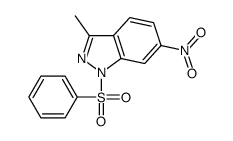 1-(benzenesulfonyl)-3-methyl-6-nitroindazole Structure