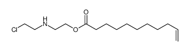 2-(2-chloroethylamino)ethyl undec-10-enoate结构式