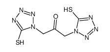 1,3-bis(5-sulfanylidene-2H-tetrazol-1-yl)propan-2-one Structure