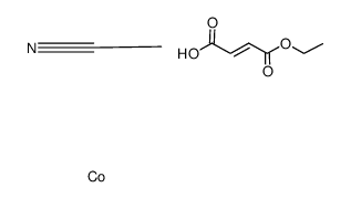 bis(ethyl fumarate)bis(acetonitrile)cobalt(0)结构式