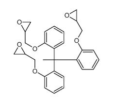 2-[[2-[1,1-bis[2-(oxiran-2-ylmethoxy)phenyl]ethyl]phenoxy]methyl]oxirane Structure