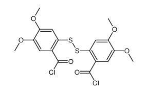 bis(2-chlorocarbonyl-4,5-dimethoxyphenyl) disulphide结构式
